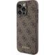 Guess Guess GUHCP15XG4GFBR iPhone 15 Pro Max 6.7" brązowy/brown hard case 4G Metal Gold Logo