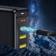 Ładowarka Choetech Choetech ładowarka GaN 140W 4 porty (2x USB C, 2x USB) czarna (PD6005)
