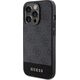 Guess Guess 4G Bottom Stripe Metal Logo Collection - Etui iPhone 15 Pro (szary)