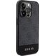 Guess Guess 4G Bottom Stripe Metal Logo Collection - Etui iPhone 15 Pro (szary)