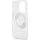 Guess GUESS GUHMP15XHFWFCT IPHONE 15 PRO MAX 6.7" TRANSPARENT HARDCASE IML FLOWERS WREATCH MAGSAFE standard