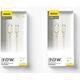 Kabel USB Dudao Lightning - USB-C 1 m Biały (DDA333)