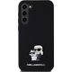 Karl Lagerfeld Etui Karl Lagerfeld KLHCS24MSMHKCNPK Samsung Galaxy S24+ Plus hardcase Silicone Karl&Choupette Metal Pin czarny/black