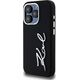 Karl Lagerfeld Karl Lagerfeld KLHCP15LSCMSMVK iPhone 15 Pro 6.1" czarny/black hardcase Silicone Metal Script Logo