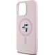 Karl Lagerfeld Karl Lagerfeld KLHMP15XSCMKCRHP iPhone 15 Pro Max 6.7" różowy/pink hardcase Silicone Karl & Choupette Ring MagSafe