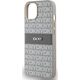 DKNY DKNY DKHCP14SPRTHSLE iPhone 14 / 15 / 13 6.1" beżowy/beige hardcase Leather Mono Stripe & Metal Logo