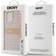 DKNY DKNY DKHCP14LPRTHSLP iPhone 14 Pro 6.1" różowy/pink hardcase Leather Mono Stripe & Metal Logo