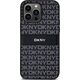 DKNY DKNY DKHCP14XPRTHSLK iPhone 14 Pro Max 6.7" czarny/black hardcase Leather Mono Stripe & Metal Logo