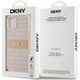 DKNY DKNY DKHCP14SPRTHSLP iPhone 14 / 15 / 13 6.1" różowy/pink hardcase Leather Mono Stripe & Metal Logo