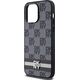 DKNY DKNY DKHCP14XPCPTSSK iPhone 14 Pro Max 6.7" czarny/black hardcase Leather Checkered Mono Pattern & Printed Stripes