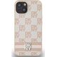DKNY DKNY DKHCP15SPCPTSSP iPhone 15 / 14 / 13 6.1" różowy/pink hardcase Leather Checkered Mono Pattern & Printed Stripes