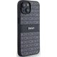 DKNY DKNY DKHCP15MPRTHSLK iPhone 15 Plus / 14 Plus 6.7" czarny/black hardcase Leather Mono Stripe & Metal Logo