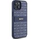 DKNY DKNY DKHCP15SPRTHSLB iPhone 15 / 14 / 13 6.1" niebieski/blue hardcase Leather Mono Stripe & Metal Logo