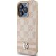 DKNY DKNY DKHCP15XPCPTSSP iPhone 15 Pro Max 6.7" różowy/pink hardcase Leather Checkered Mono Pattern & Printed Stripes