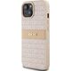 DKNY DKNY DKHCP15SPRTHSLP iPhone 15 / 14 / 13 6.1" różowy/pink hardcase Leather Mono Stripe & Metal Logo