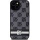 DKNY DKNY DKHCP15SPCPTSSK iPhone 15 / 14 / 13 6.1" czarny/black hardcase Leather Checkered Mono Pattern & Printed Stripes