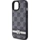 DKNY DKNY DKHCP15SPCPTSSK iPhone 15 / 14 / 13 6.1" czarny/black hardcase Leather Checkered Mono Pattern & Printed Stripes