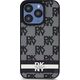 DKNY DKNY DKHCP15XPCPTSSK iPhone 15 Pro Max 6.7" czarny/black hardcase Leather Checkered Mono Pattern & Printed Stripes