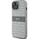 DKNY DKNY DKHCP15SPRTHSLE iPhone 15 / 14 / 13 6.1" beżowy/beige hardcase Leather Mono Stripe & Metal Logo