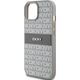 DKNY DKNY DKHCP15SPRTHSLE iPhone 15 / 14 / 13 6.1" beżowy/beige hardcase Leather Mono Stripe & Metal Logo