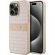 DKNY DKNY DKHCP15XPRTHSLP iPhone 15 Pro Max 6.7" różowy/pink hardcase Leather Mono Stripe & Metal Logo
