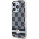 DKNY DKNY DKHMP14LHCPTSK iPhone 14 Pro 6.1" czarny/black hardcase IML Checkered Mono Pattern & Printed Stripes MagSafe