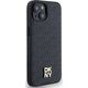 DKNY DKNY DKHMP14SPSHRPSK iPhone 14 / 15 / 13 czarny/black hardcase Leather Monogram Pattern Metal Logo MagSafe