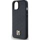 DKNY DKNY DKHMP14SPSHRPSK iPhone 14 / 15 / 13 czarny/black hardcase Leather Monogram Pattern Metal Logo MagSafe