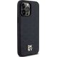 DKNY DKNY DKHMP14LPSHRPSK iPhone 14 Pro 6.1" czarny/black hardcase Leather Pattern Metal Logo MagSafe