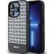 DKNY DKNY DKHMP15LPSOSPK iPhone 15 Pro 6.1" czarny/black hardcase Leather Printed Pattern Metal Logo MagSafe