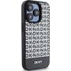 DKNY DKNY DKHMP15LPSOSPK iPhone 15 Pro 6.1" czarny/black hardcase Leather Printed Pattern Metal Logo MagSafe