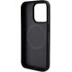 DKNY DKNY DKHMP15LPSOSPK iPhone 15 Pro 6.1" czarny/black hardcase Leather Printed Pattern Metal Logo MagSafe