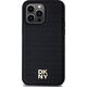 DKNY DKNY DKHMP14XPSHRPSK iPhone 14 Pro Max 6.7" czarny/black hardcase Leather Monogram Pattern Metal Logo MagSafe
