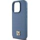 DKNY DKNY DKHMP15LPSHRPSB iPhone 15 Pro 6.1" niebieski/blue hardcase Leather Monogram Pattern Metal Logo MagSafe