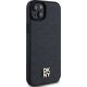 DKNY DKNY DKHMP15SPSHRPSK iPhone 15 / 14 / 13 6.1" czarny/black hardcase Leather Pattern Metal Logo MagSafe