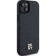 DKNY DKNY DKHMP15MPSHRPSK iPhone 15 Plus / 14 Plus 6.7" czarny/black hardcase Leather Monogram Pattern Metal Logo MagSafe