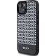 DKNY DKNY DKHMP15SPSOSPK iPhone 15 / 14 / 13 6.1" czarny/black hardcase Leather Printed Pattern Metal Logo MagSafe