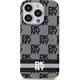DKNY DKNY DKHMP15XHCPTSK iPhone 15 Pro Max 6.7" czarny/black hardcase IML Checkered Mono Pattern & Printed Stripes MagSafe