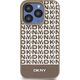 DKNY DKNY DKHMP15XPSOSPW iPhone 15 Pro Max 6.7" brązowy/brown hardcase Leather Printed Pattern Metal Logo MagSafe