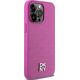 DKNY DKNY DKHMP15XPSHRPSP iPhone 15 Pro Max 6.7" różowy/pink hardcase Leather Monogram Pattern Metal Logo MagSafe