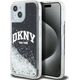 DKNY DKNY Liquid Glitter Big Logo - Etui iPhone 15 Plus / 14 Plus (czarny)
