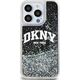 DKNY DKNY Liquid Glitter Big Logo - Etui iPhone 15 Pro (czarny)