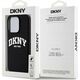 DKNY DKNY Liquid Silicone White Printed Logo MagSafe - Etui iPhone 13 Pro (czarny)