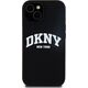 DKNY DKNY Liquid Silicone White Printed Logo MagSafe - Etui iPhone 15 / 14 / 13 (czarny)