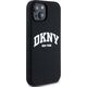 DKNY DKNY Liquid Silicone White Printed Logo MagSafe - Etui iPhone 15 / 14 / 13 (czarny)