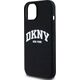 DKNY DKNY Liquid Silicone White Printed Logo MagSafe - Etui iPhone 15 / 14 / 13 (czarny)
