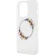 Guess Oryginalne Etui GUESS Hardcase GUHMP15LHFWFCT do iPhone 15 Pro (Kompatybilny z Magsafe / Flowers Wreath / transparent)