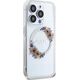 Guess Oryginalne Etui GUESS Hardcase GUHMP15LHFWFCT do iPhone 15 Pro (Kompatybilny z Magsafe / Flowers Wreath / transparent)