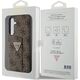 Guess Guess Grip Stand 4G Triangle Strass Logo - Etui Samsung Galaxy S24 (brązowy)