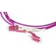 Alcasa Alcasa LW-U8075LC4 kabel InfiniBand / światłowodowy 7,5 m 2x LC Fioletowy